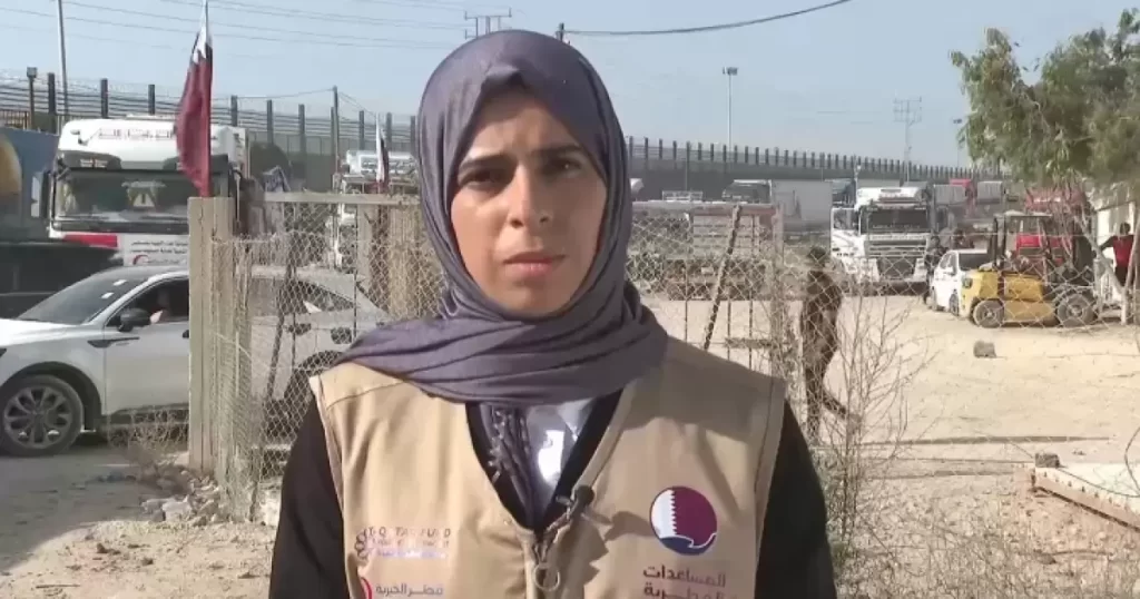 وزيرة قطرية تدعو لزيادة وتيرة إدخال المساعدات الإغاثية الى غزة