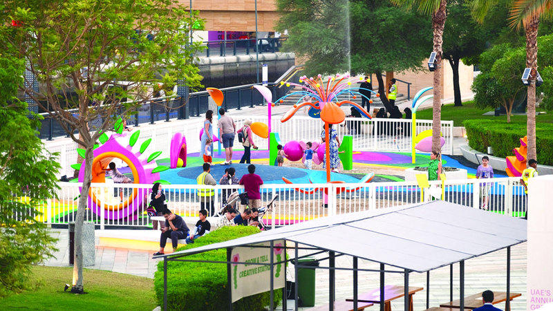 «نظريات الخيال» تبدع في دبي.. حديقة ألعاب فنية مبتكرة