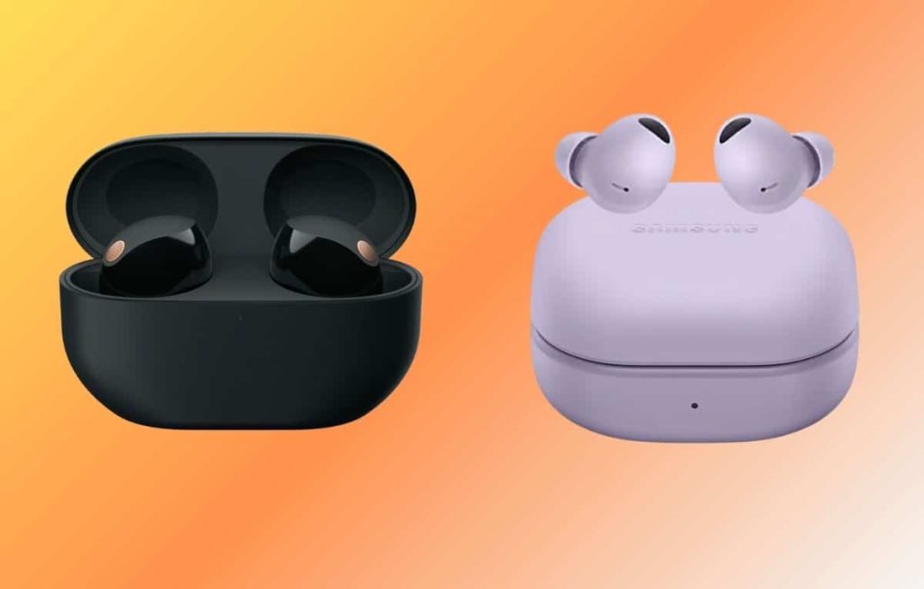 مقارنة بين سماعتي Sony WF-1000XM5 و Galaxy Buds2 Pro
