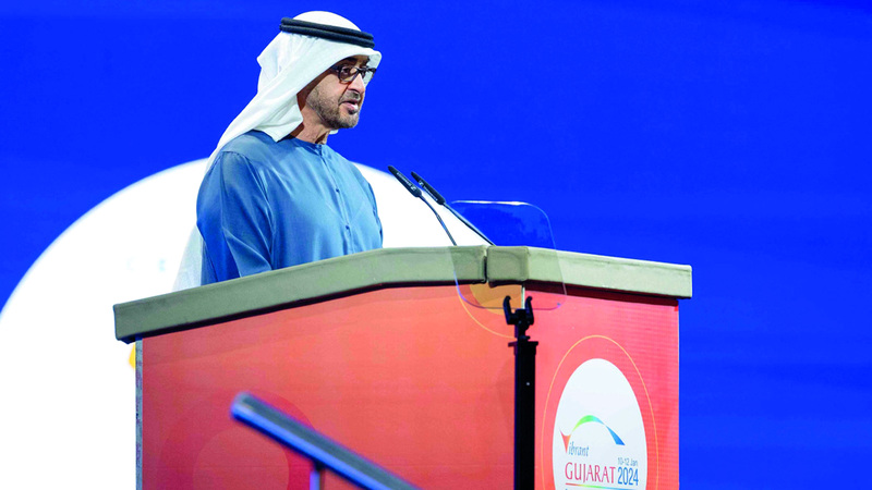 وسائل الإعلام الهندية: زيارة محمد بن زايد أبرز حدث في قمة غوجارات العالمية