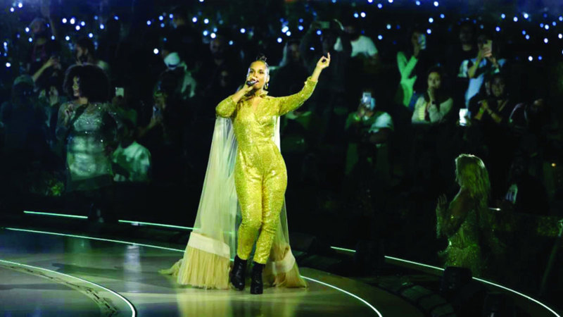 أليشيا كيز تغني في «ليالي السعديات»