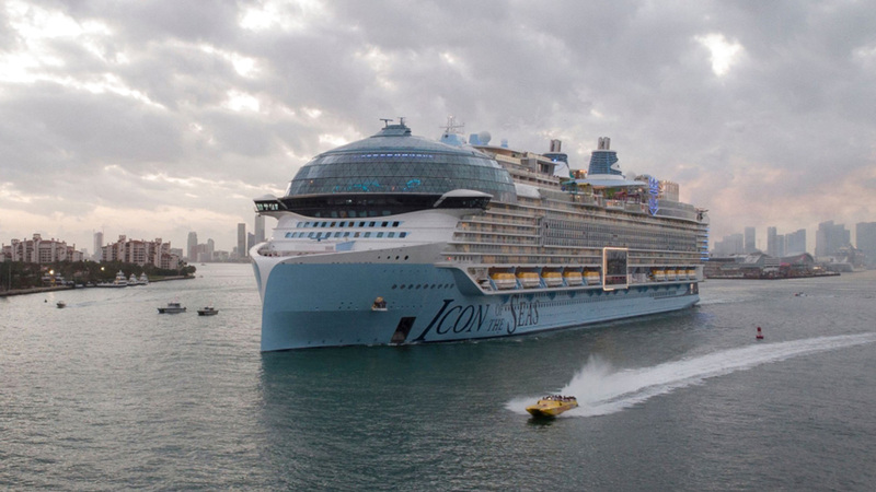 5 أضعاف حجم «تيتانيك».. أكبر سفينة في العالم تبدأ رحلتها الأولى