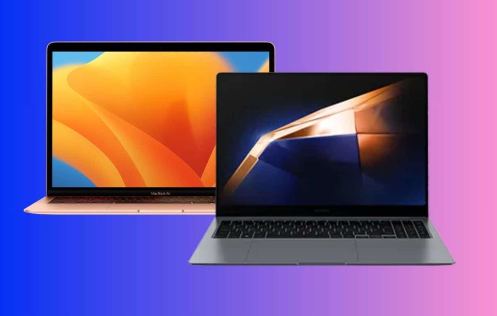 مقارنة بين حاسوبي Galaxy Book4 Pro و MacBook Air M2