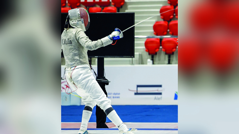 مهرا الملا تتوج بذهبية المبارزة في «الألعاب العربية للسيدات»