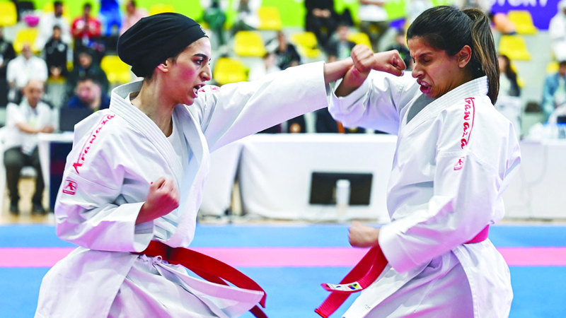 6 ميداليات «كاراتيه» للشارقة وشباب الأهلي في «الدورة العربية للسيدات»