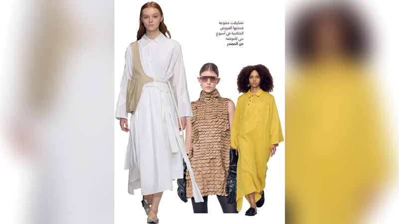 تصاميم ختام أسبوع دبي للموضة تبهر الحضور