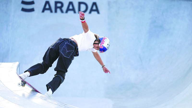 «ستريت وبارك» لمحترفي التزلج تستقطبان 500 مشارك