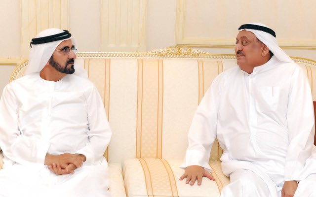 محمد بن راشد يعزِي بوفاة رجل الأعمال الإماراتي حسن محمد بن الشيخ
