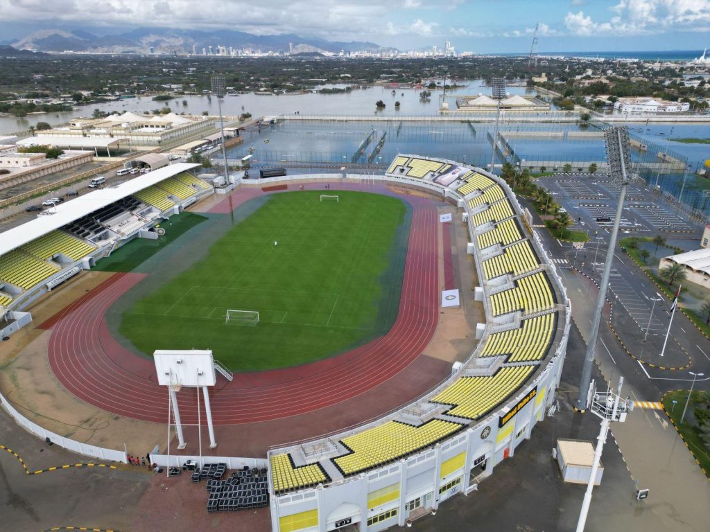 تغيير ملعب مباراة كلباء ودبا في الكأس بسبب مياه الأمطار