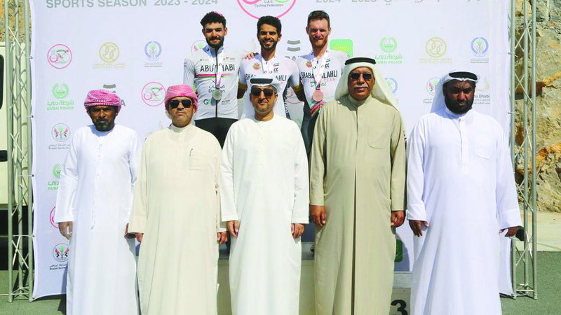 جابر المنصوري بطل «جبل جيس» للدرّاجات