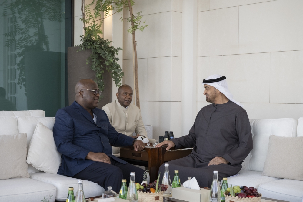 رئيس الدولة ورئيس الكونغو الديمقراطية يبحثان تطور علاقات التعاون في مختلف المجالات