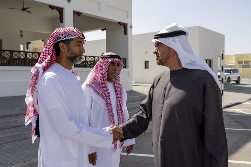 رئيس الدولة يعزي في وفاة غانم المزروعي