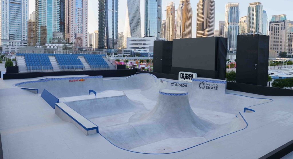 الجولة العالمية للتزلج على اللوح تنطلق في دبي غداً