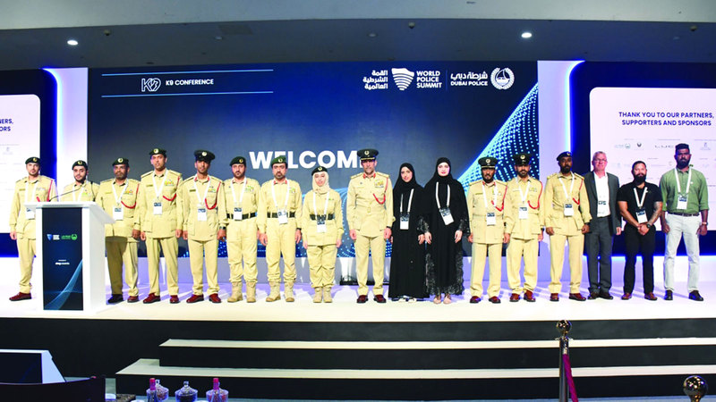 تكريم سلامة بنت محمد بن راشد تقديراً لدعمها منظومة إدارة التفتيش الأمني «K9»