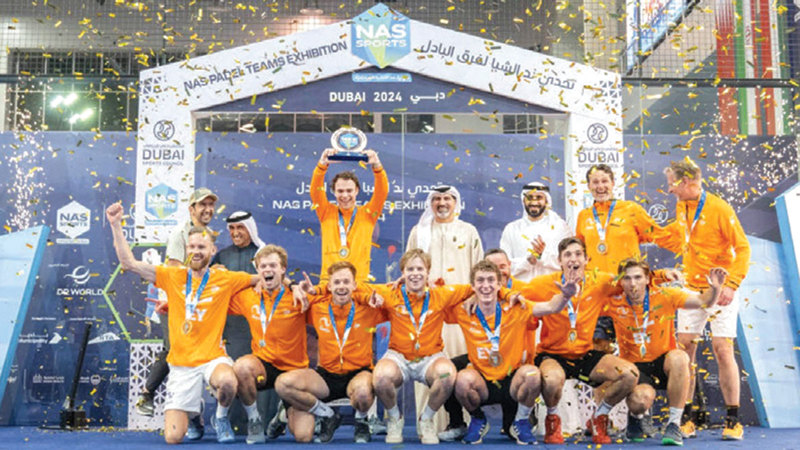 الفريق الهولندي بطلاً لـ «تحدي البادل» في «ند الشبا»