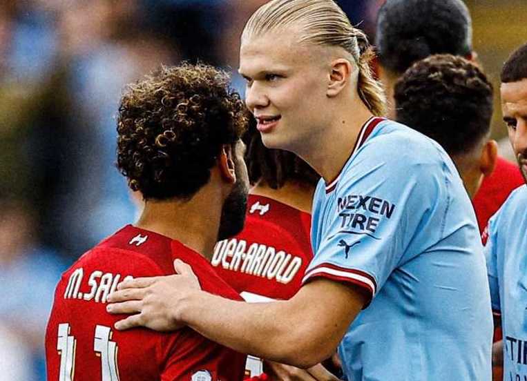 محمد صلاح وهالاند في مهمة مشتركة لأول مرة بالدوري الإنجليزي