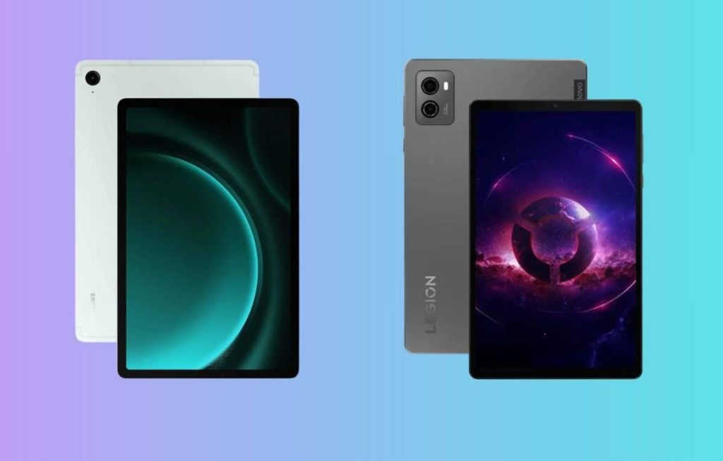 مقارنة بين جهازي Lenovo Legion Tab و Galaxy Tab S9 FE