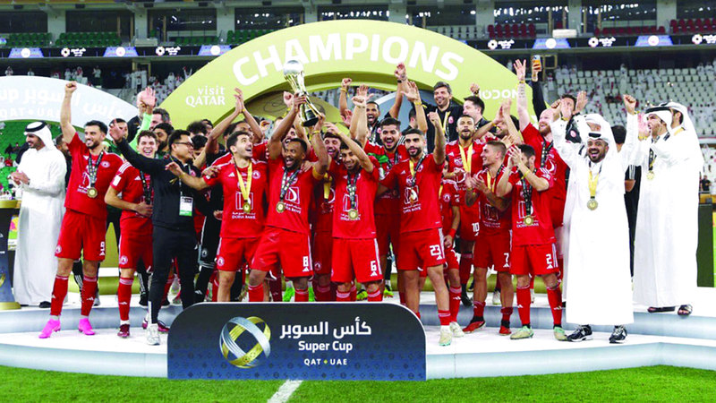 العربي بطلاً لكأس السوبر «القطري الإماراتي»