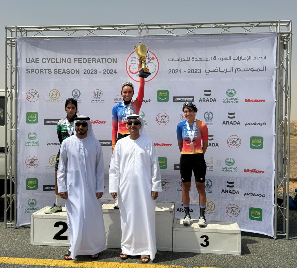 للعام الرابع على التوالي.. صفية الصايغ بطلة الإمارات في الدراجات