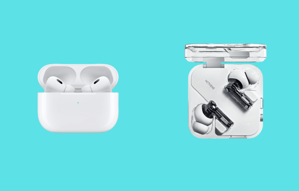 مقارنة بين سماعتي Nothing Ear و AirPods Pro 2
