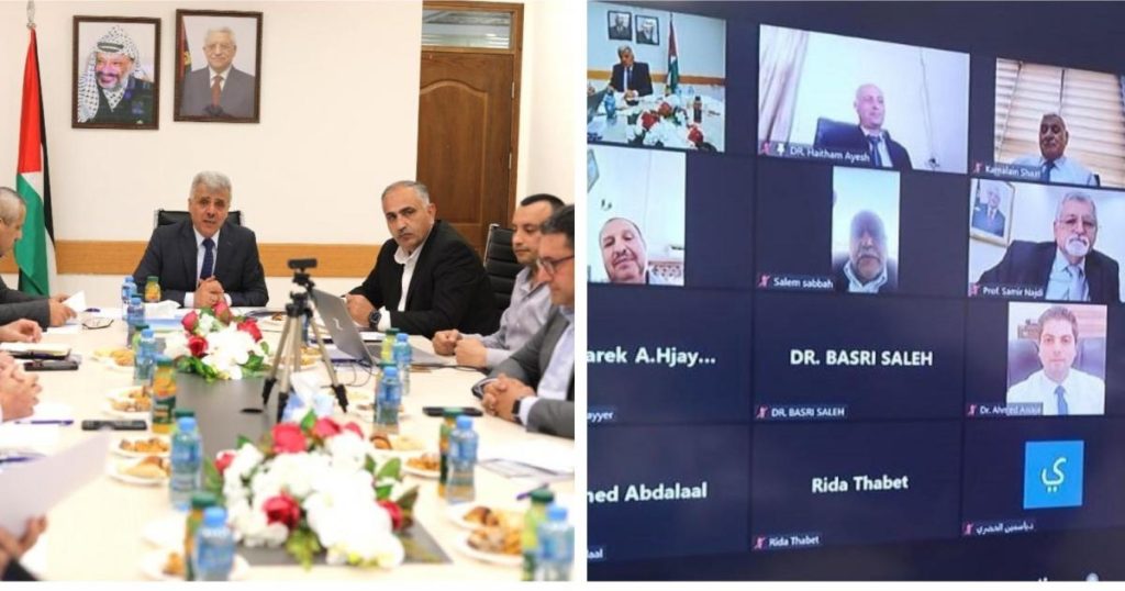 برهم يناقش خطة الوزارة لاستئناف التعليم لطلبة قطاع غزة
