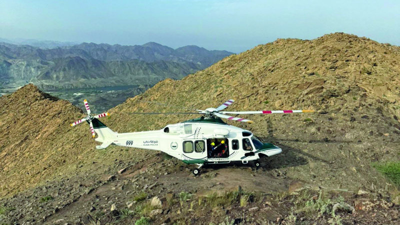 إنقاذ سائح أصيب بإعياء في جبال حتا