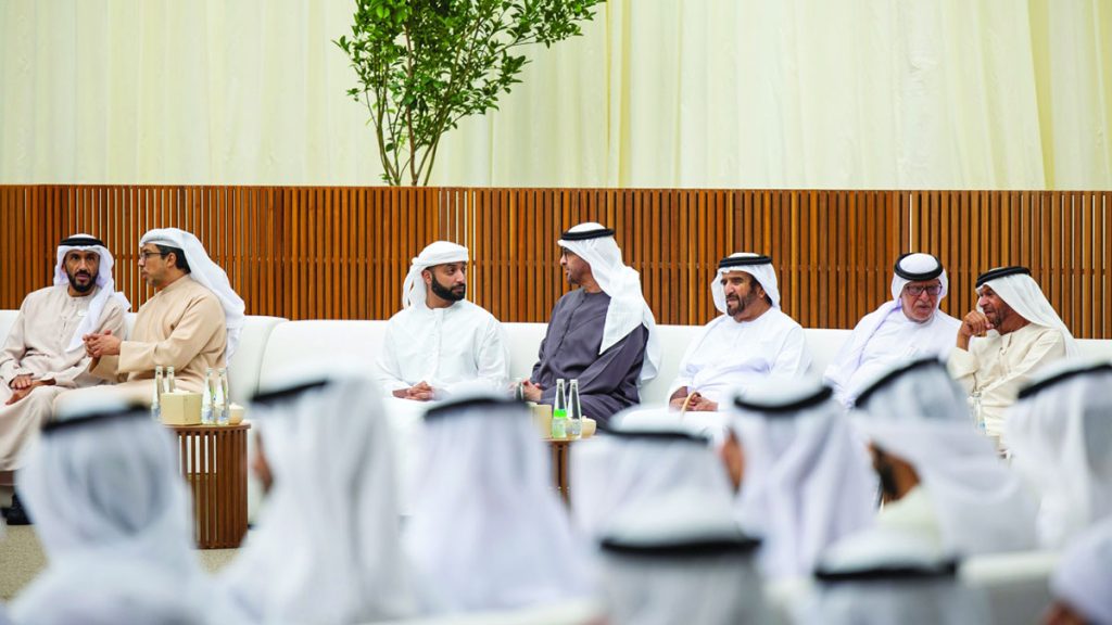 رئيس الدولة يتقبل التعازي في وفاة هزاع بن سلطان بن زايد