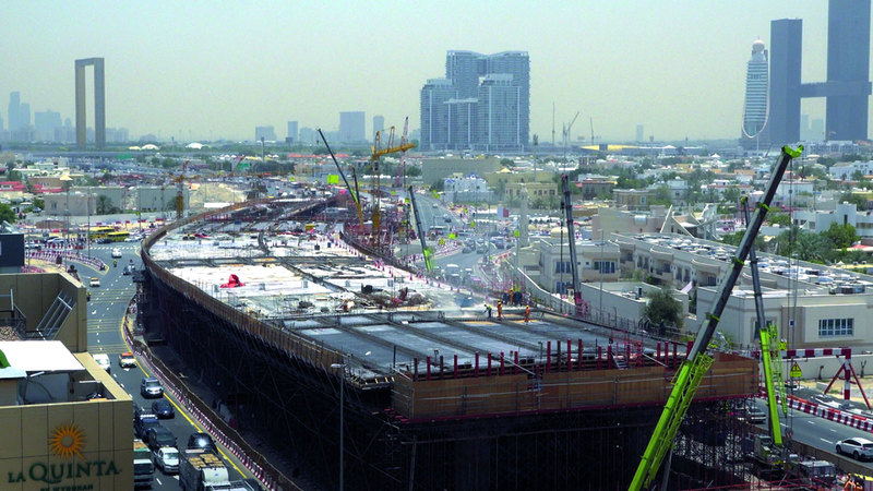 إنجاز 45% من العقد الأول للمرحلة الرابعة لتطوير محور الشندغة في دبي