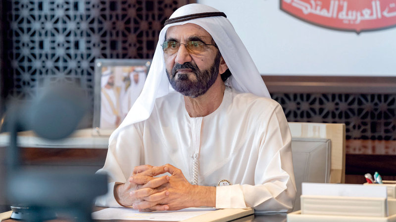 محمد بن راشد ومنصور بن زايد يهنئان صباح خالد الحمد بتعيينه ولياً للعهد بالكويت