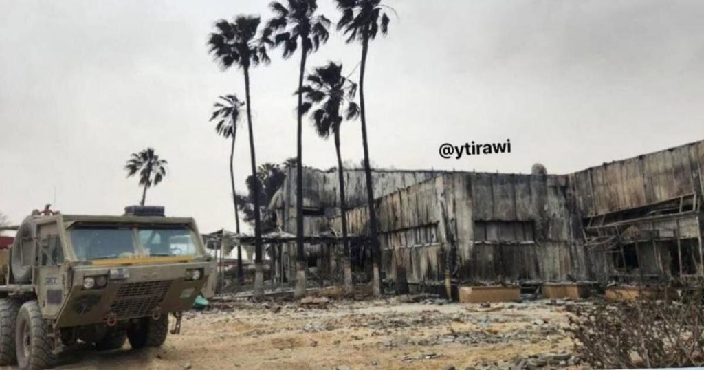 حماس تعقب على إحراق مبان داخل معبر رفح