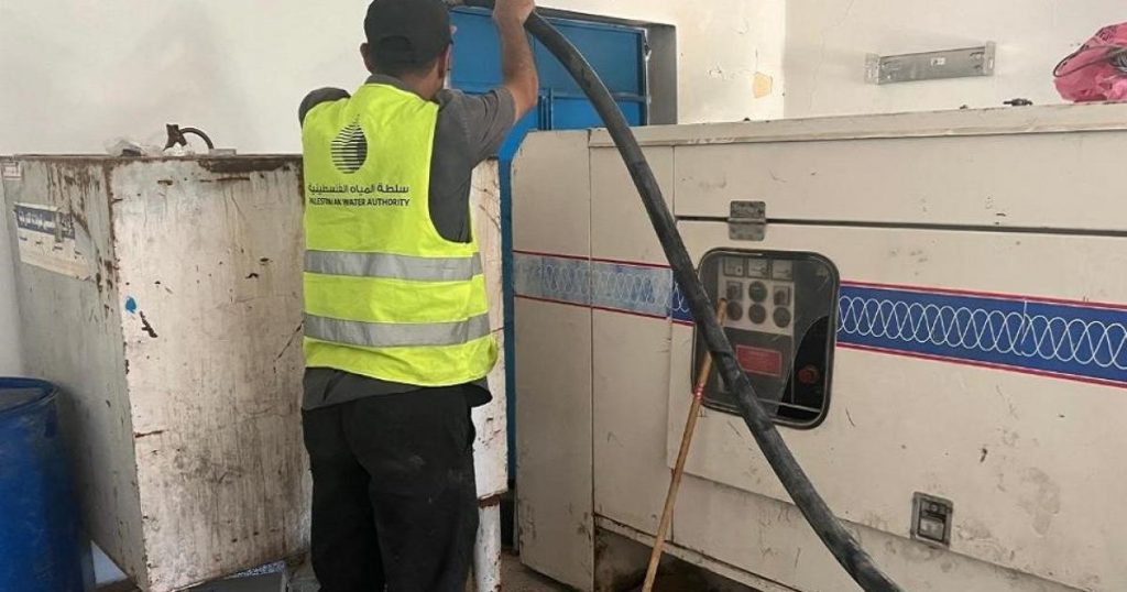 غزة – إدخال وقود لتشغيل آبار المياه ومحطات الصرف الصحي