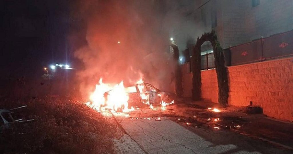قلقيلية – شهيد وحرق مركبات ببلدة جيت
