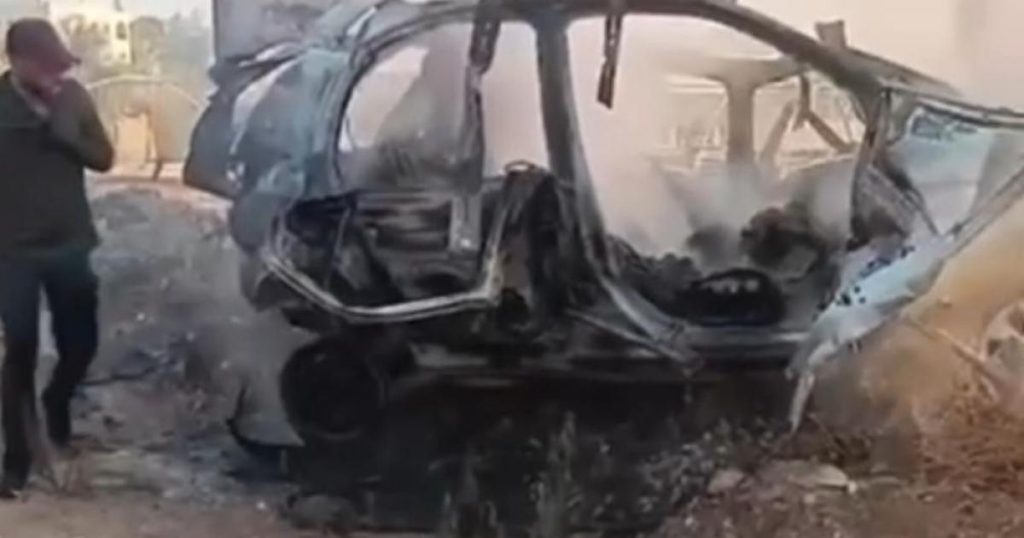 بالفيديو والصور: شهداء في قصف مركبة شمال طولكرم
