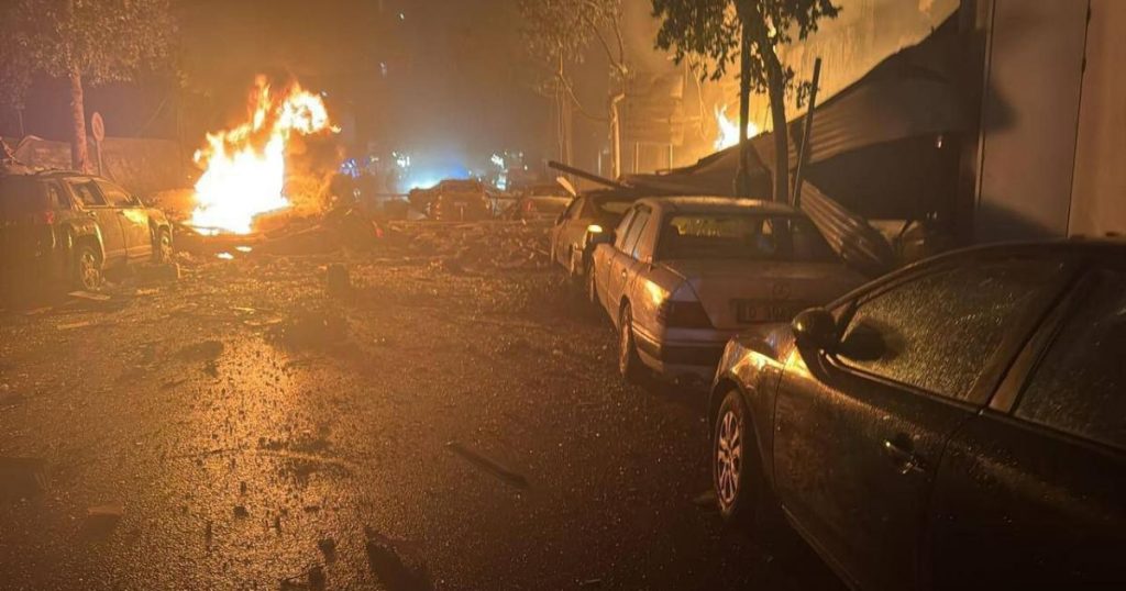 شهيدان و13 مصابا في قصف مار الياس ببيروت