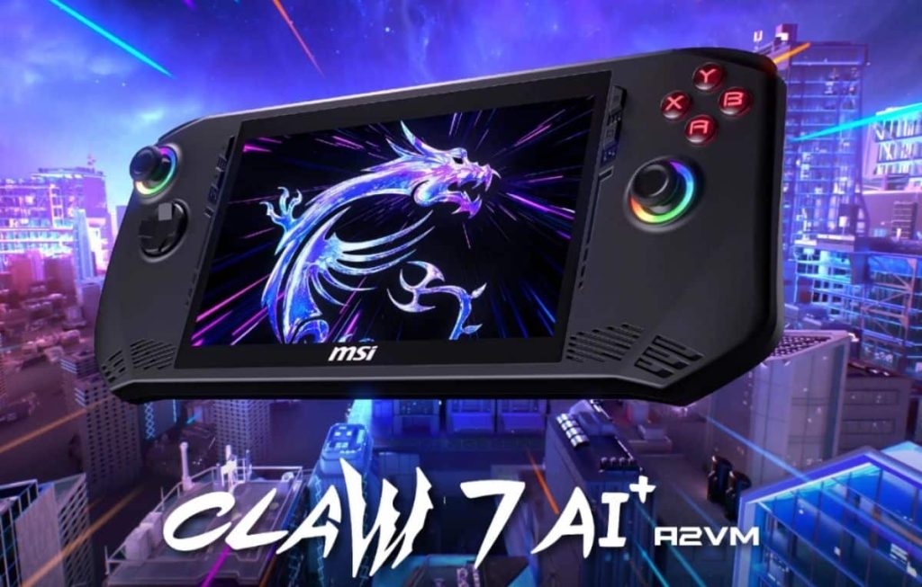 بسعر قدره 800 دولارٍ.. الكشف عن جهاز الألعاب المحمول +MSI Claw 7 AI