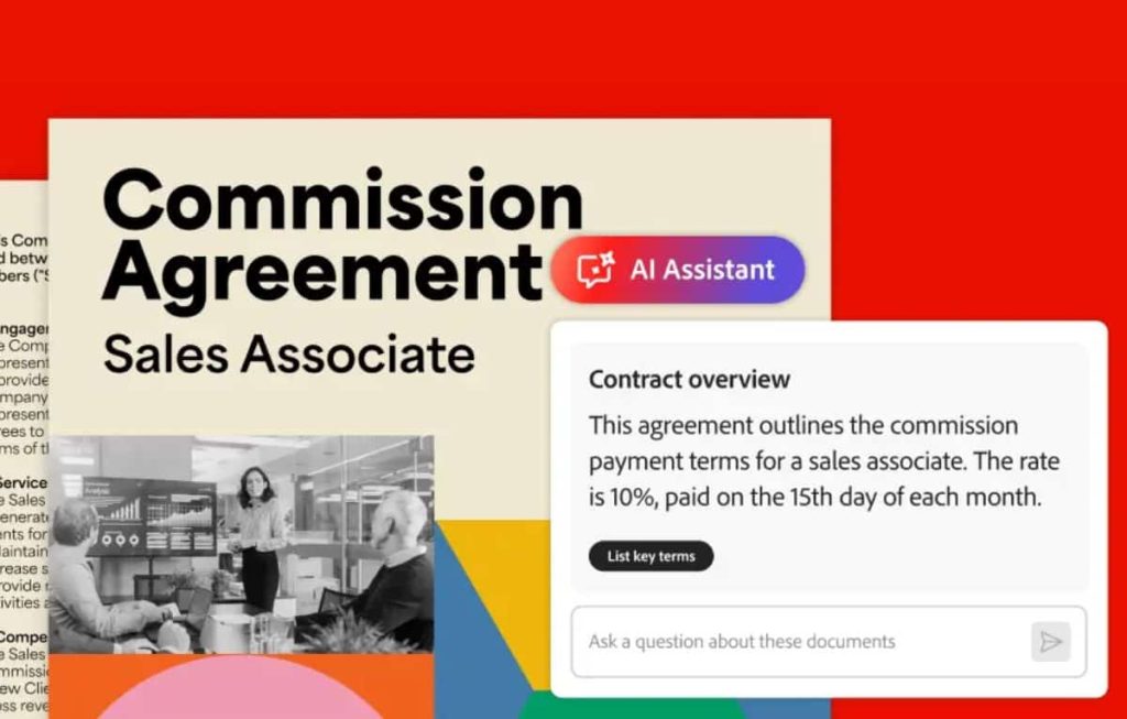 أدوبي تساعد المستخدمين في فهم العقود بالذكاء الاصطناعي