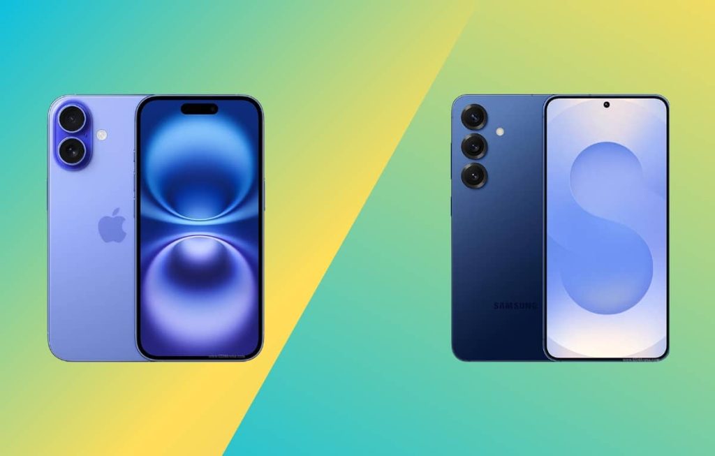 مقارنة بين هاتفي Galaxy S25 و iPhone 16