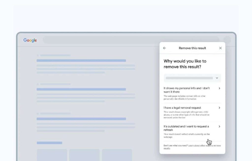 جوجل تسهّل إزالة المعلومات الشخصية من نتائج البحث