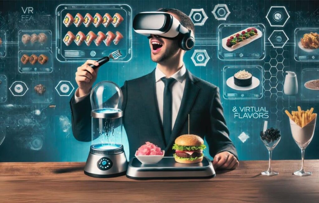 ابتكار جهاز جديد يتيح لك تذوق الطعام في الواقع الافتراضي