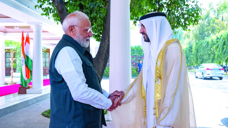 حمدان بن محمد: علاقات الإمارات والهند تقودها رؤيتنا المشتركة لمستقبل مليء بالفرص والازدهار