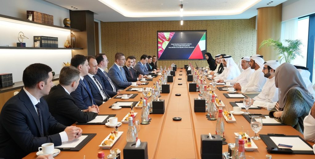 غرف دبي تبحث سبل تعزيز العلاقات الاقتصادية مع مقدونيا الشمالية
