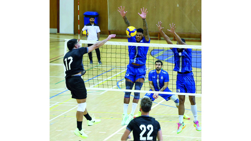 بني ياس يلامس درع دوري الطائرة