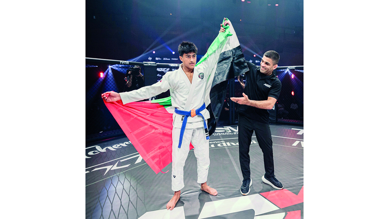 المهيري يفوز بالنزال الاستعراضي في «أبوظبي إكستريم 9»