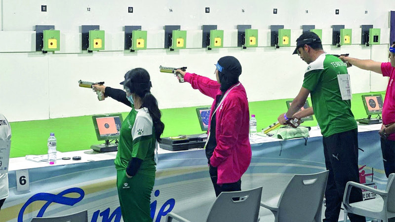 13 رامياً يمثلون المنتخب في البطولة العربية بالقاهرة