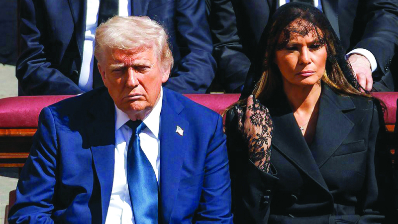 ترامب في عيد ميلاد زوجته: لا وقت لشراء هدايا.. سآخذها إلى جنازة «البابا»