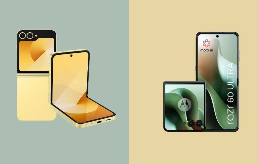 مقارنة بين هاتفي Razr 60 Ultra و Galaxy Z Flip6