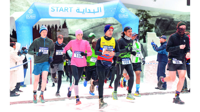 غلق التسجيل في سباق دبي للجري الثلجي غداً