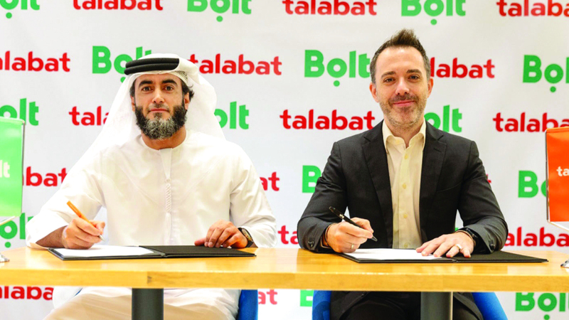 تعاون بين «بولت» و«طلبات» لتوفير نقل ذكي للمتعاملين في الإمارات