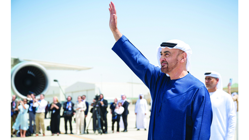 ودعه رئيس الدولة.. الرئيس الأميركي يختتم زيارته إلى الإمارات