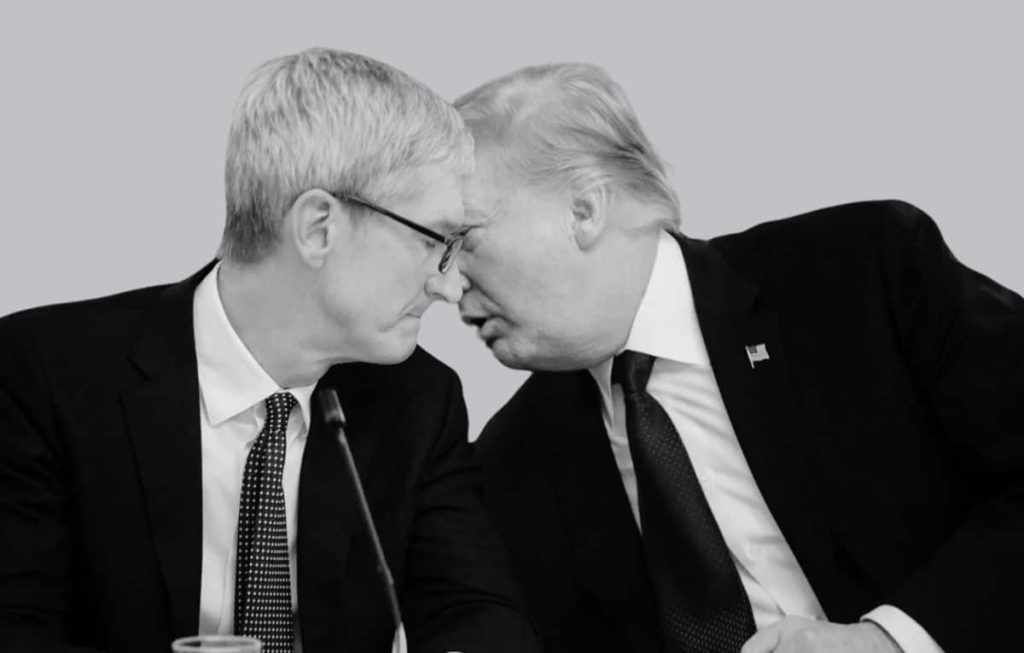 ترامب يهدد آبل بفرض رسوم جمركية ضخمة على هواتف آيفون